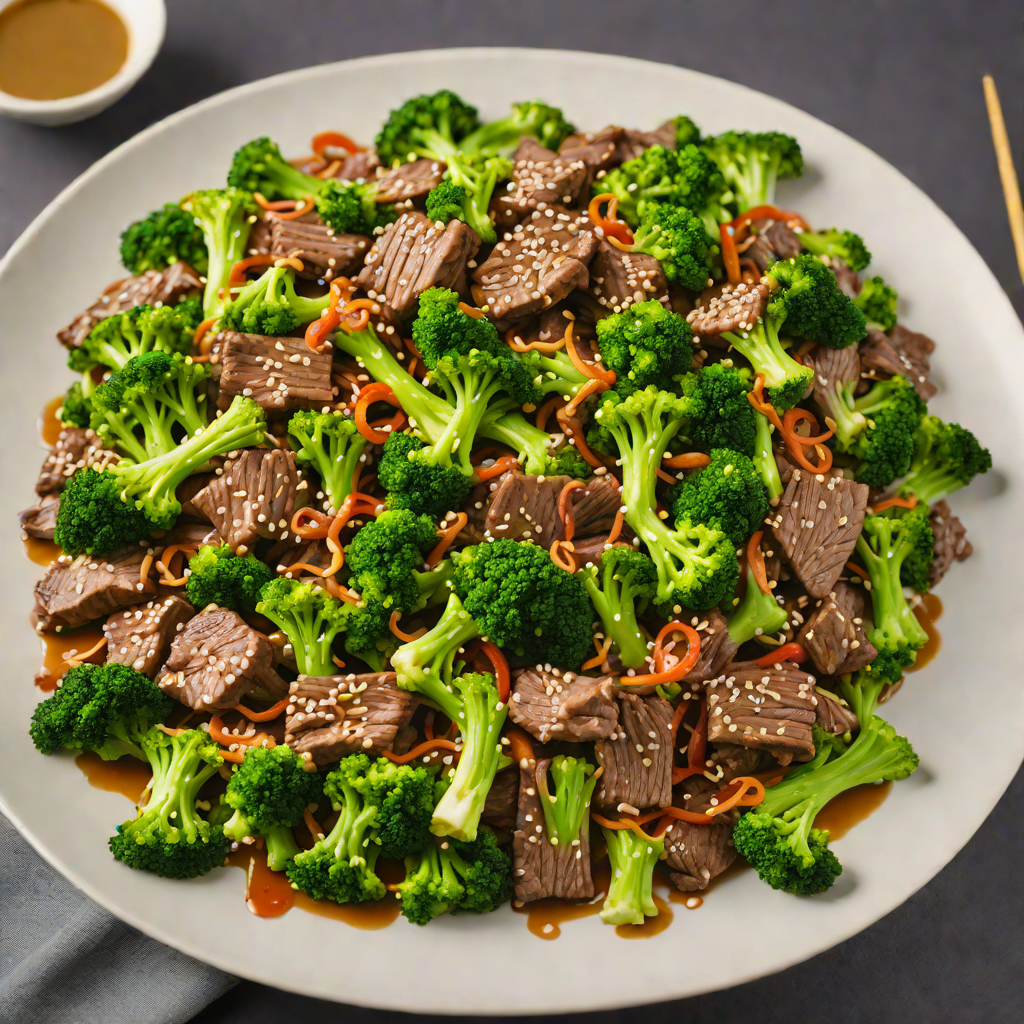 Stir-Fried Beef and Broccoli with Ginger and Sesame