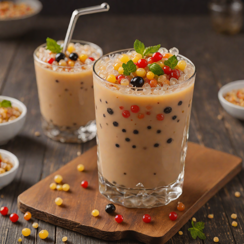 Spicy Bubble Tea-Inspired Tapioca Pearls Dessert