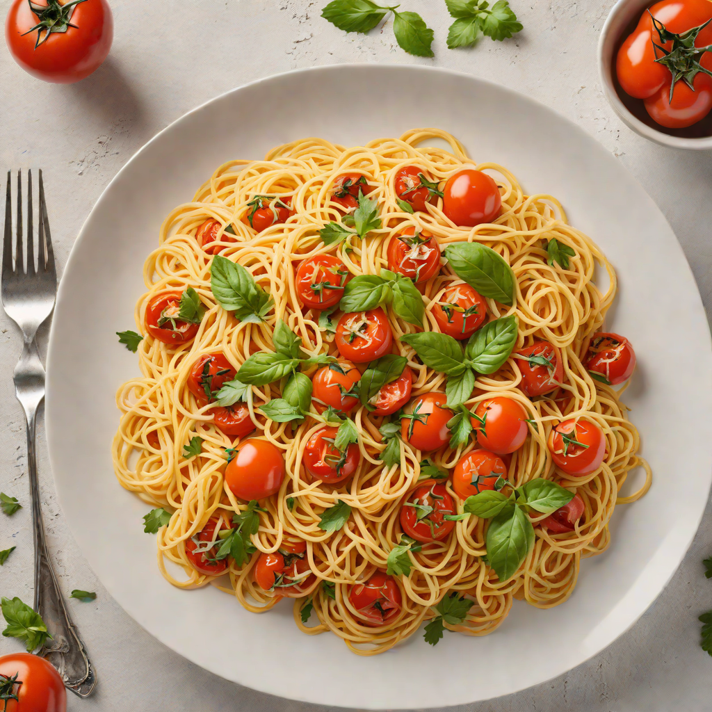 One-Pot Spaghetti with Garlic and Roasted Tomatoes