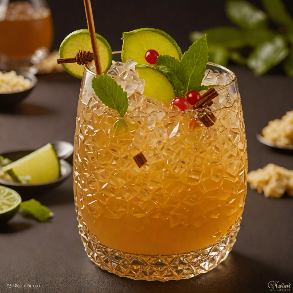 Tiki-Style Spiced Mai Tai Cocktail