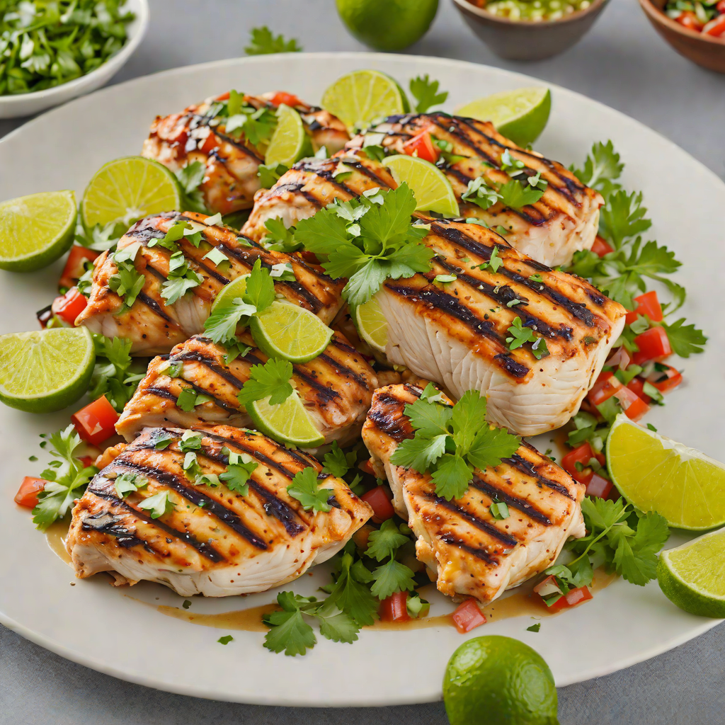 Tequila-Lime Grilled Chicken with Cilantro Salsa