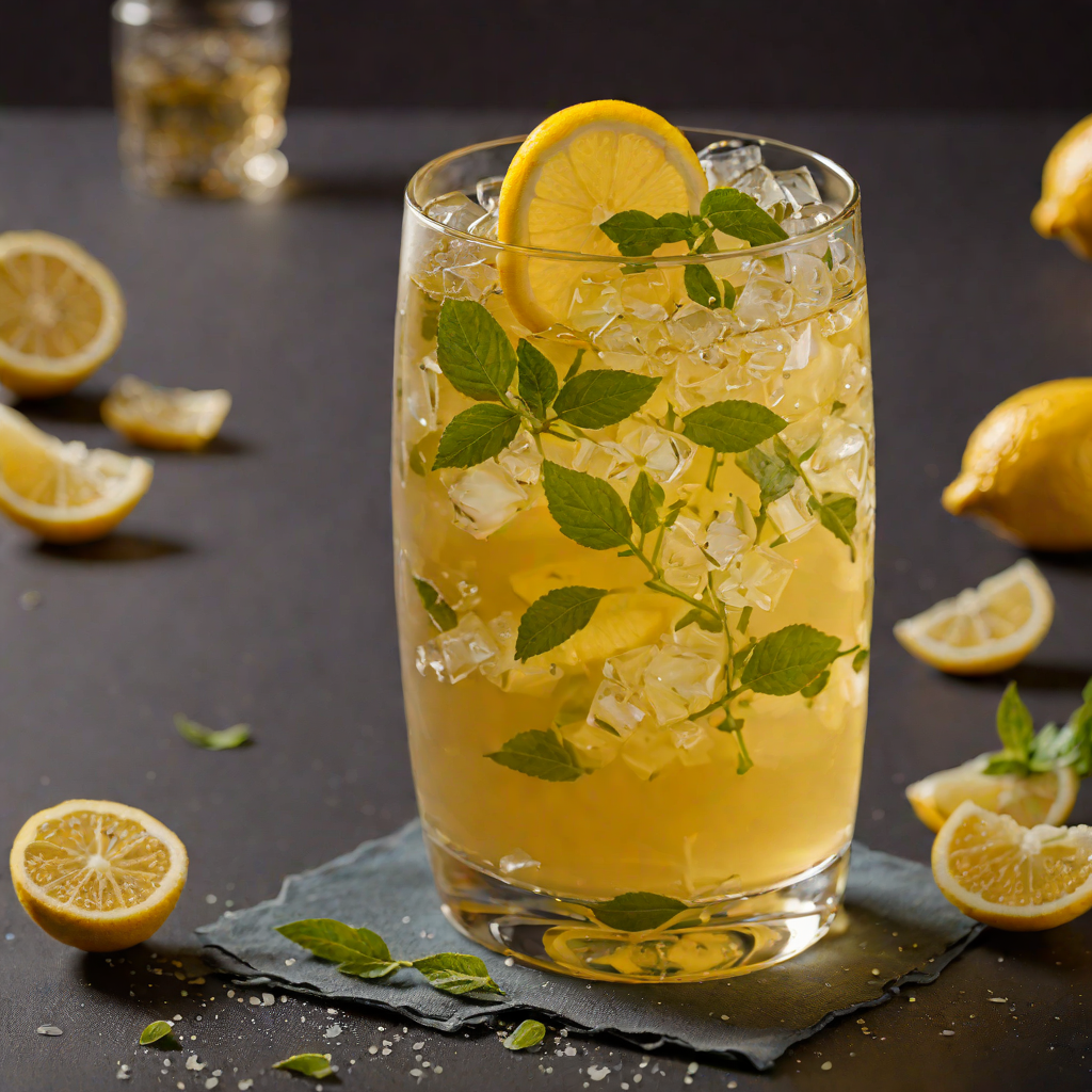 Iced Jasmine Green Tea with Honey and Lemon