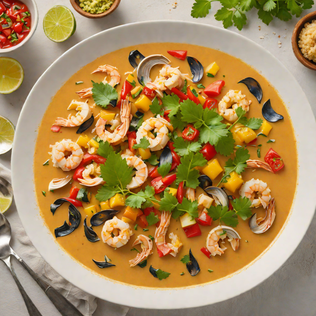 Moqueca-Style Coconut Seafood Stew with Palm Oil