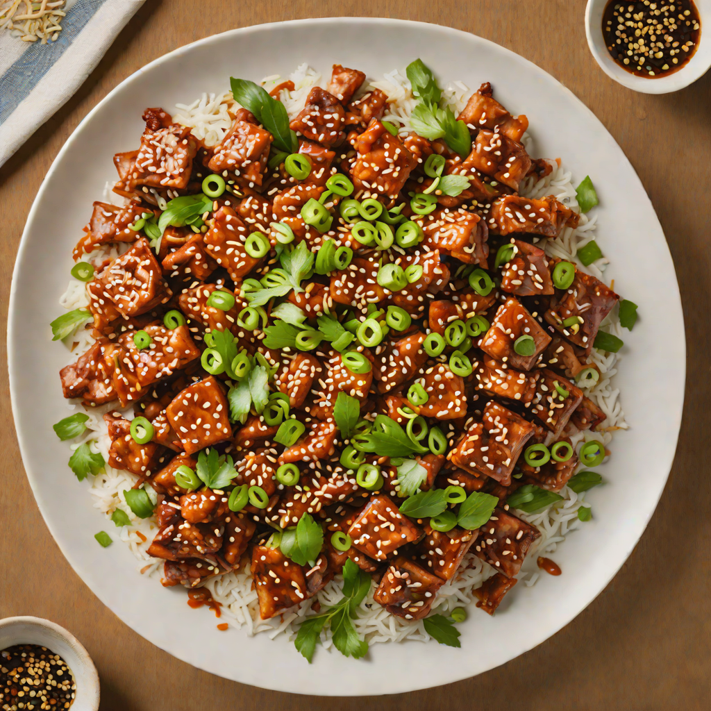Sautéed Korean Spicy Pork with Sesame and Scallions