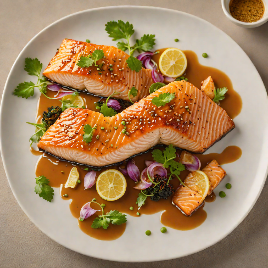 Pan-Roasted Salmon with Miso-Ginger Glaze