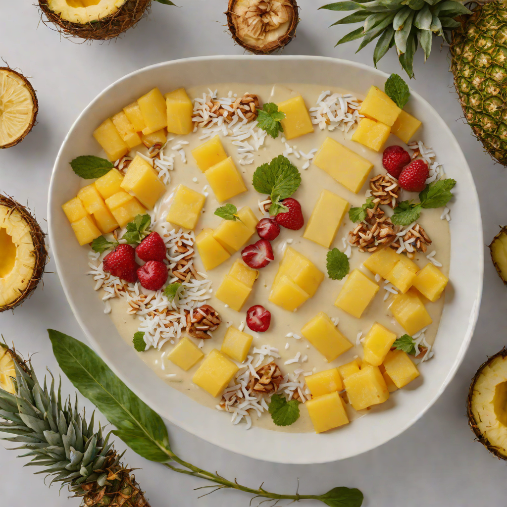 Tiki-Inspired Coconut and Pineapple Smoothie Bowl