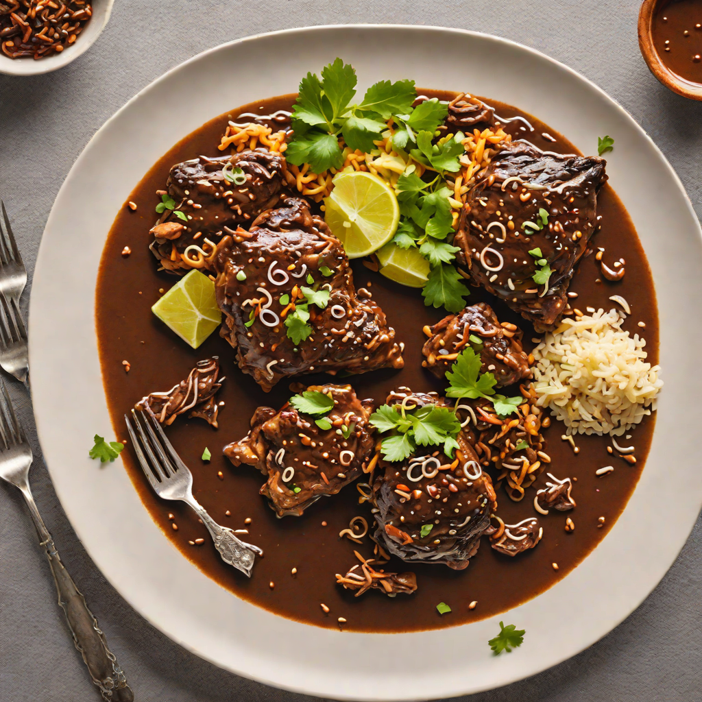 Slow-Simmered Oaxacan Black Mole Chicken