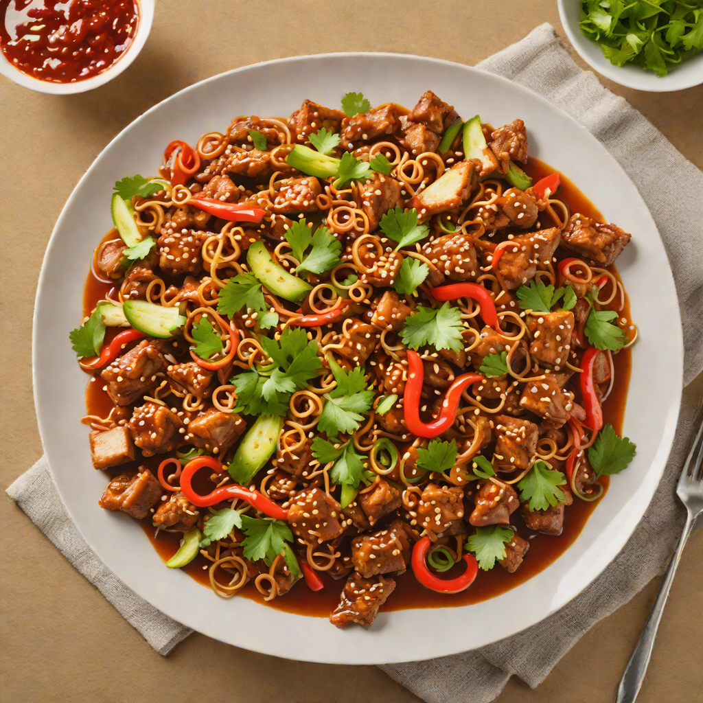 Spicy Korean-Inspired Stir-Fried Pork with Chili Paste