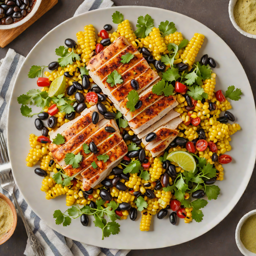 Sheet Pan Mexican-Spiced Chicken with Roasted Corn and Black Beans
