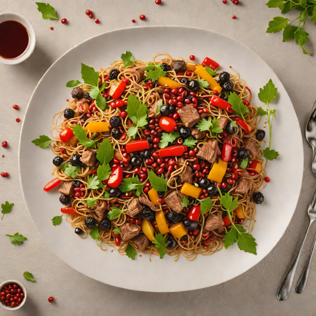 Kangaroo Stir-Fry with Bush Tomato and Native Pepperberries