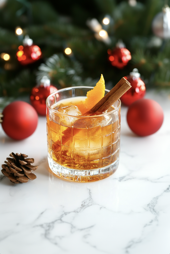 Vanilla-Chili Spiced Rum Old Fashioned