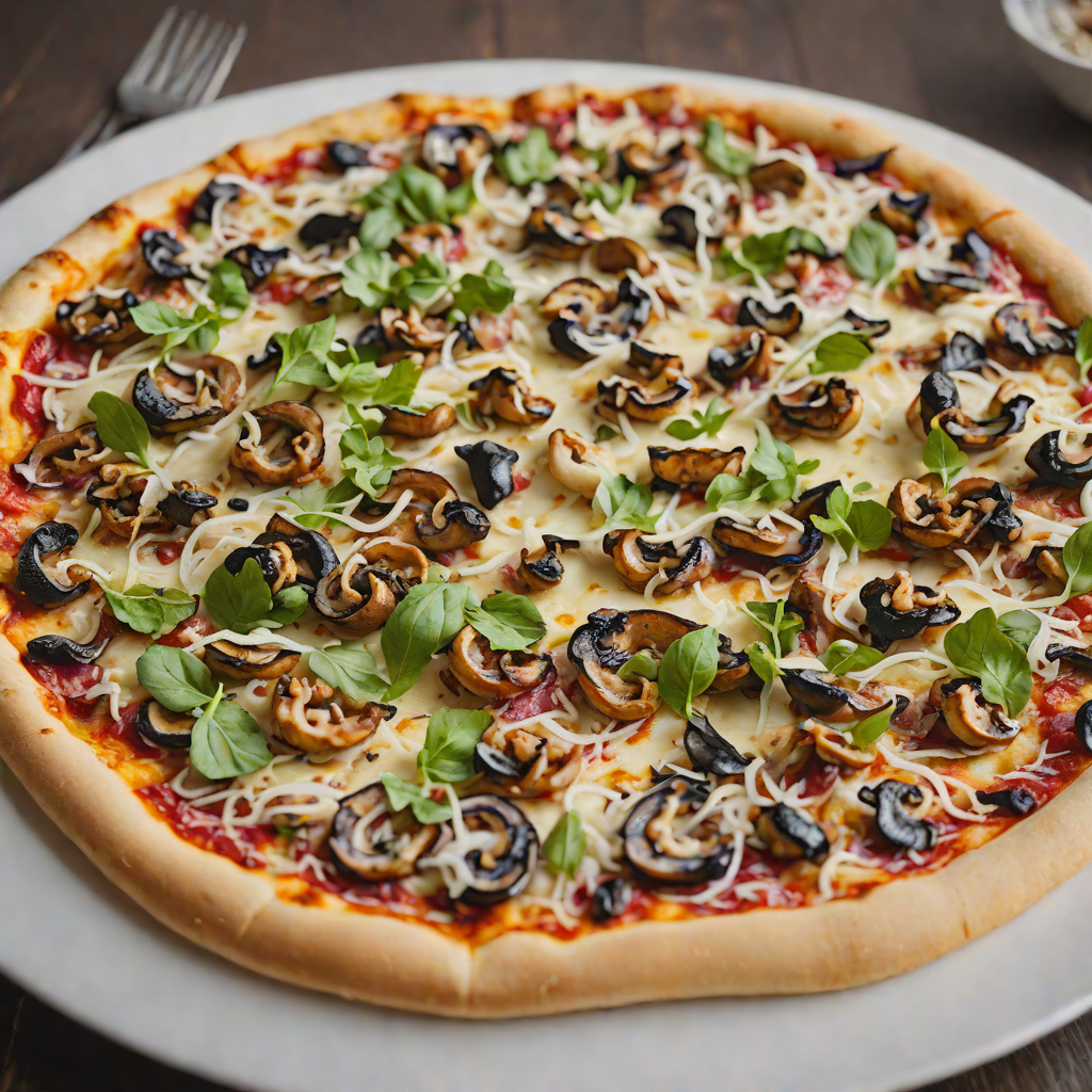 Wood-Fired Pizza with Caramelized Onion, Gorgonzola, and North Woods Mushrooms