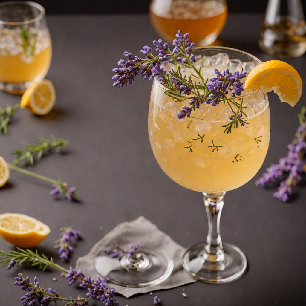 Shimmering Honey Lavender Fizz