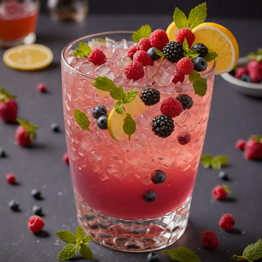 Muddled Berry Ginger Fizz