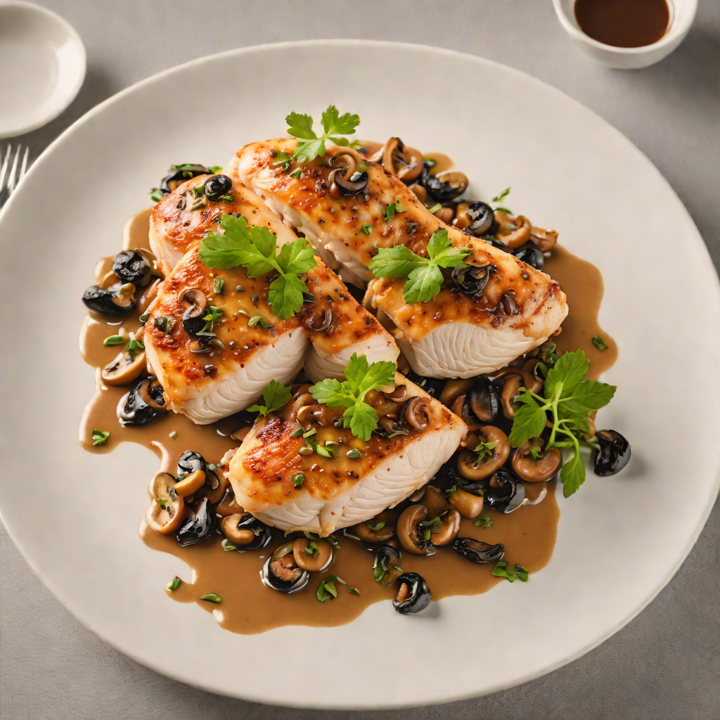 Pan-Seared Chicken with Hidden Mushroom Duxelles Sauce