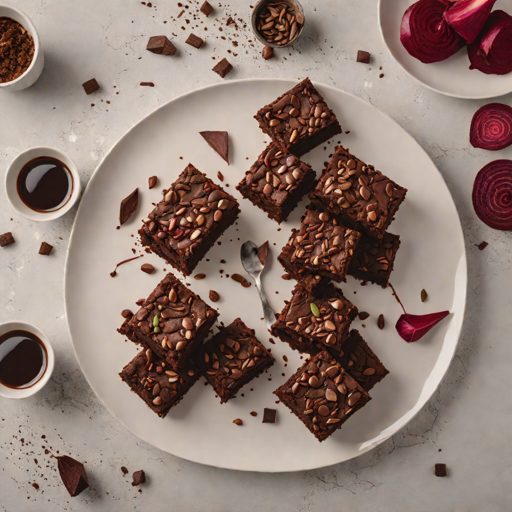 Hidden Chocolate and Beetroot Vegan Brownies