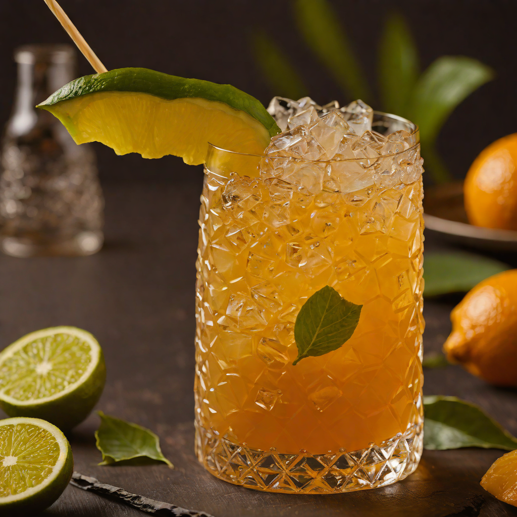 Tiki-Inspired Rum and Citrus Mai Tai Cocktail