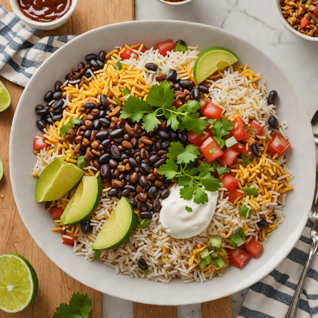 Stovetop Poor Man’s Burrito Bowl with Black Beans and Rice