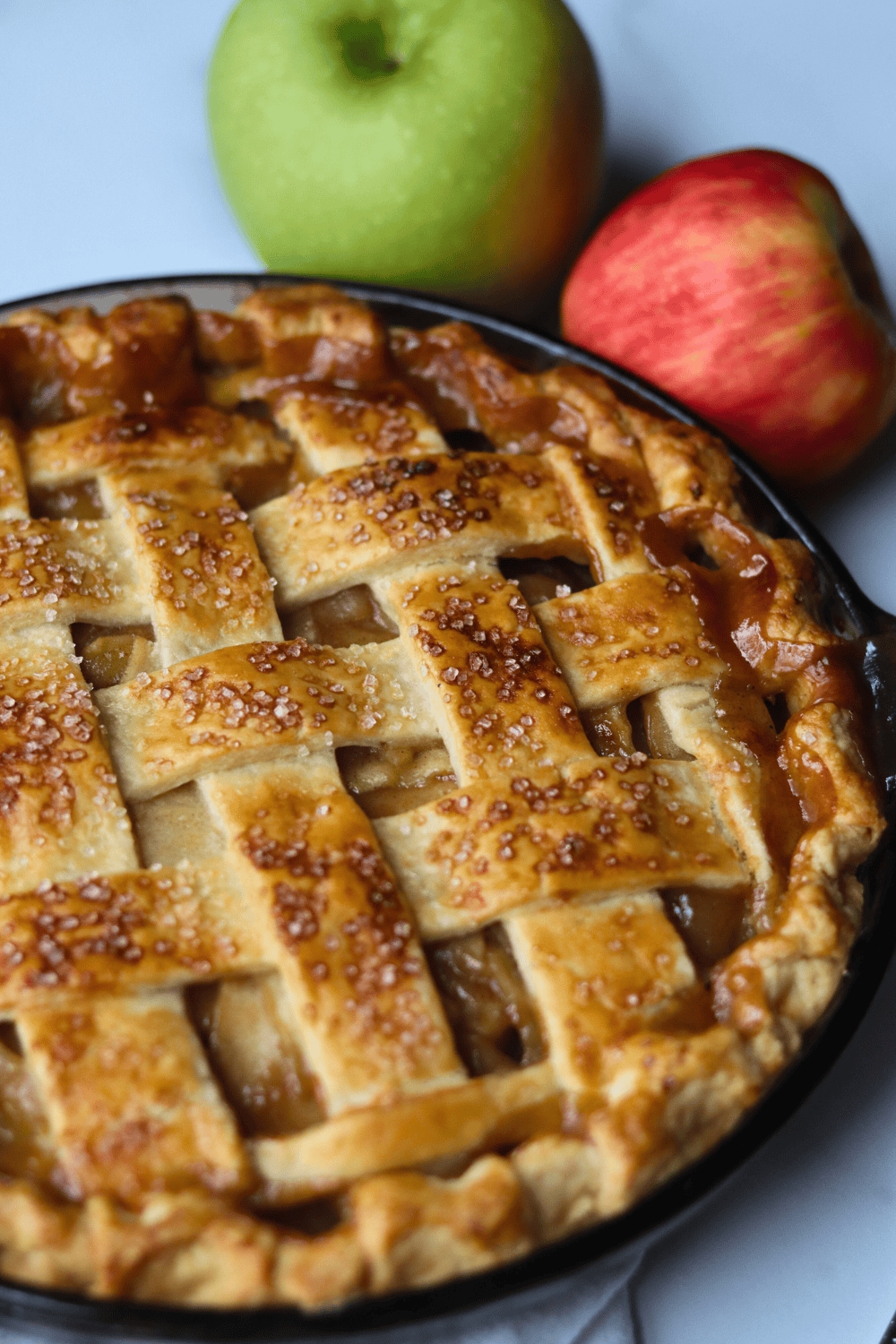 Sheet Pan Sourdough Apple Pie with Cinnamon Crust