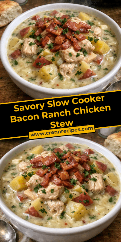 Bacon Ranch Buffalo Chicken Stew