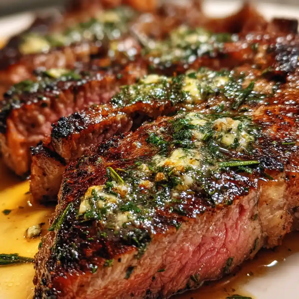 Butter-Basted Ribeye Steak with Garlic and Thyme