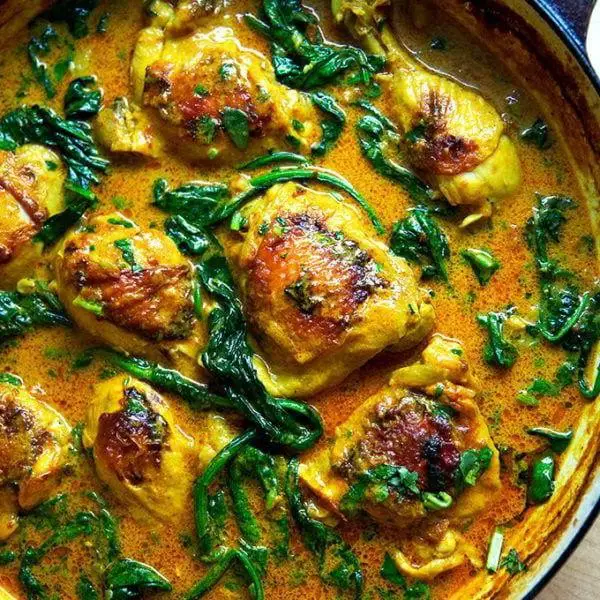Sautéed Chicken Curry with Coconut and Ginger