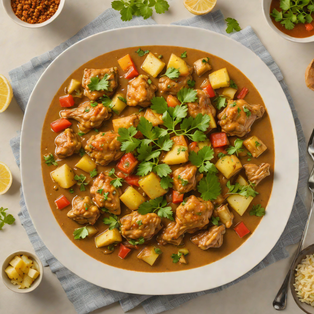 Ginger-Scented Chicken Curry with Celery and Potatoes