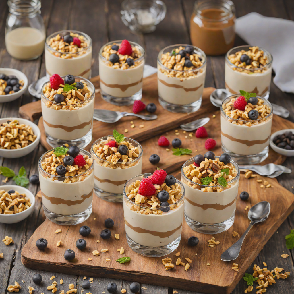 No-Bake Cookie Dough Cheesecake Parfaits