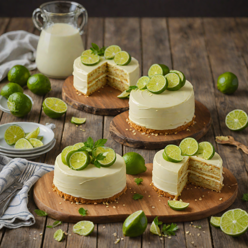Zesty Key Lime Layer Cake with Cream Cheese Frosting