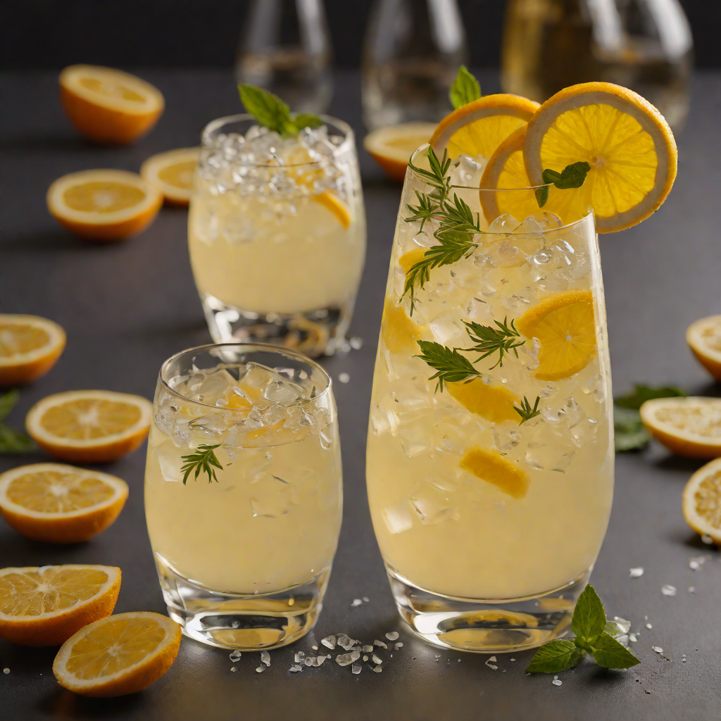 Pixelated Citrus Gin Fizz