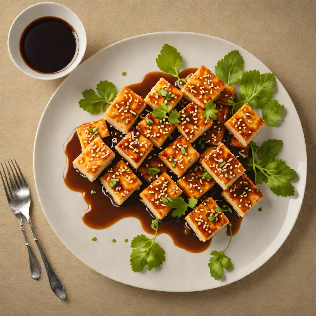 Crispy Pan-Fried Tofu with Garlic-Soy Glaze