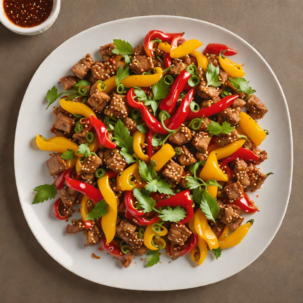 Stir-Fried Pork with Missouri Bootheel Sweet Peppers and Garlic