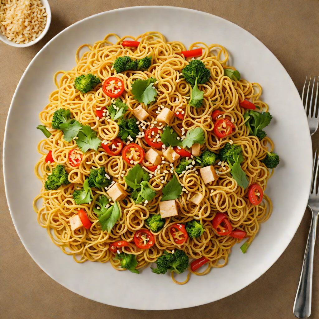 Quick Stir-Fried Garlic Noodles with Vegetables