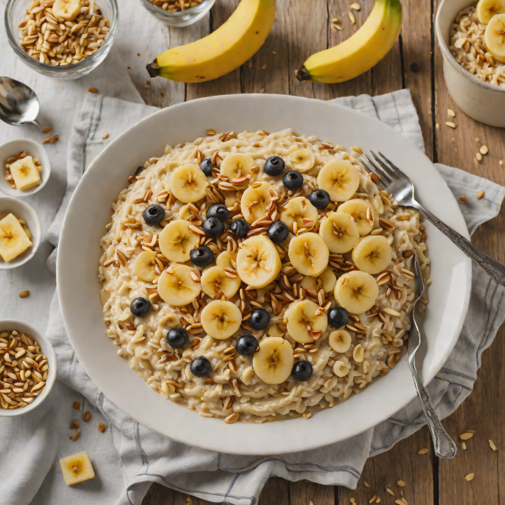 Dark Rum Banana Foster Overnight Oats