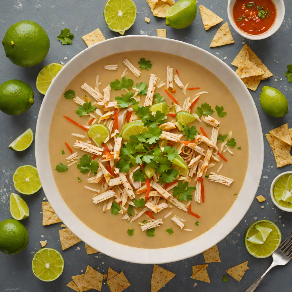 Yucatecan Lime Soup with Chicken and Tortilla Strips