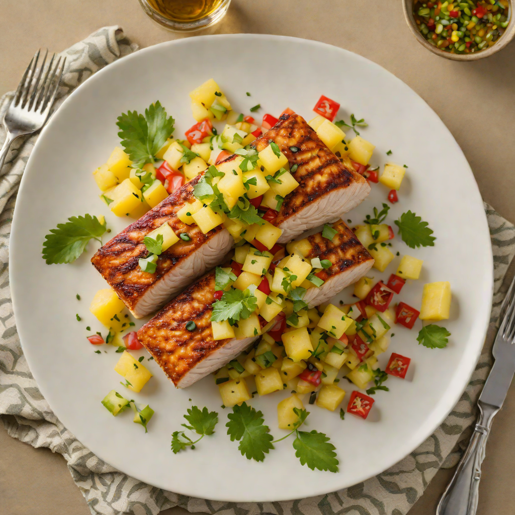 Smoked Mahi Mahi with Pineapple Salsa