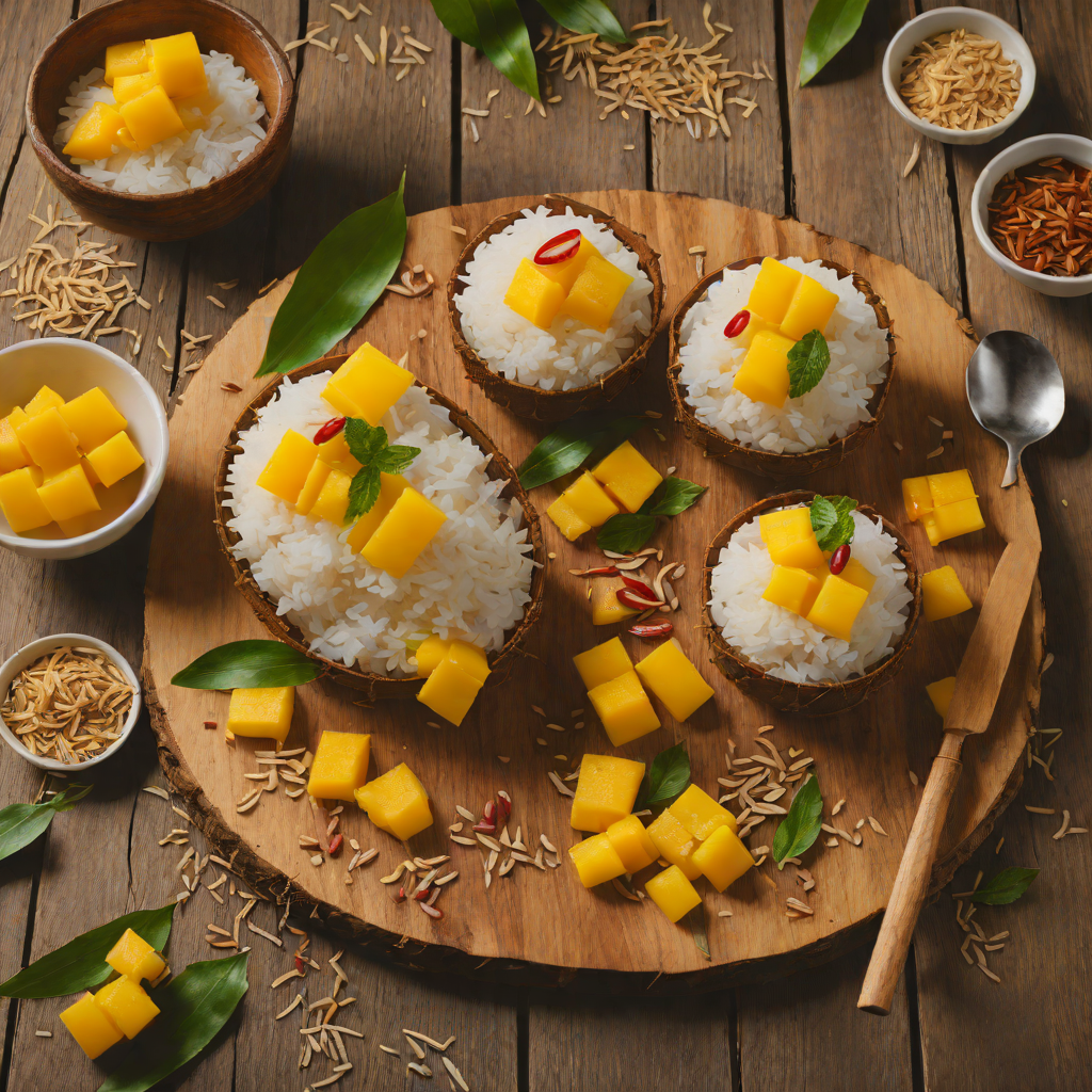 Tiki-Inspired Coconut and Mango Sticky Rice