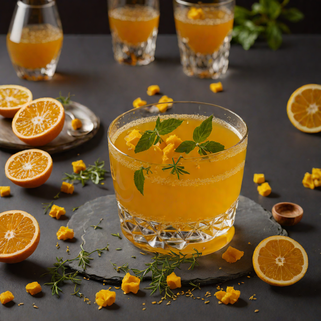 Turmeric-Honey Herbal Tea with Citrus Zest