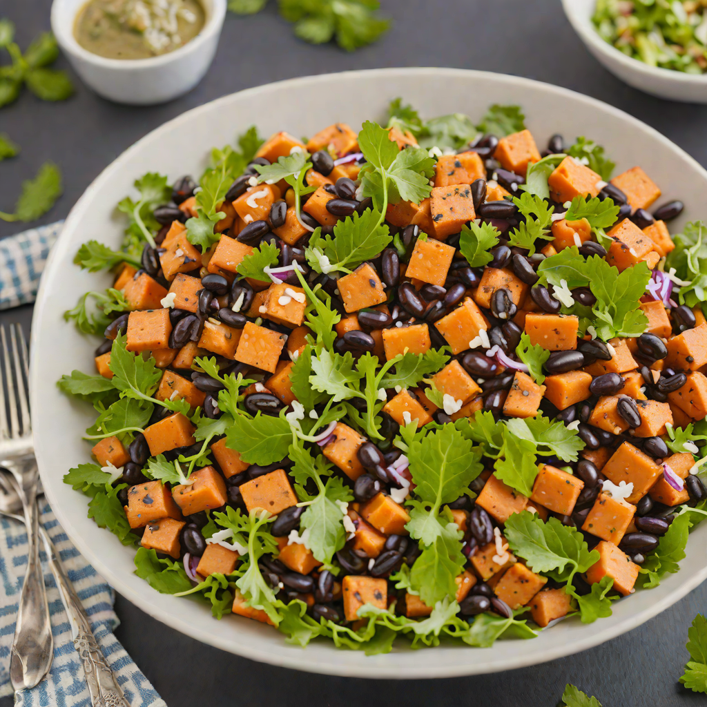 Tiki-Inspired Sweet Potato and Black Bean Salad