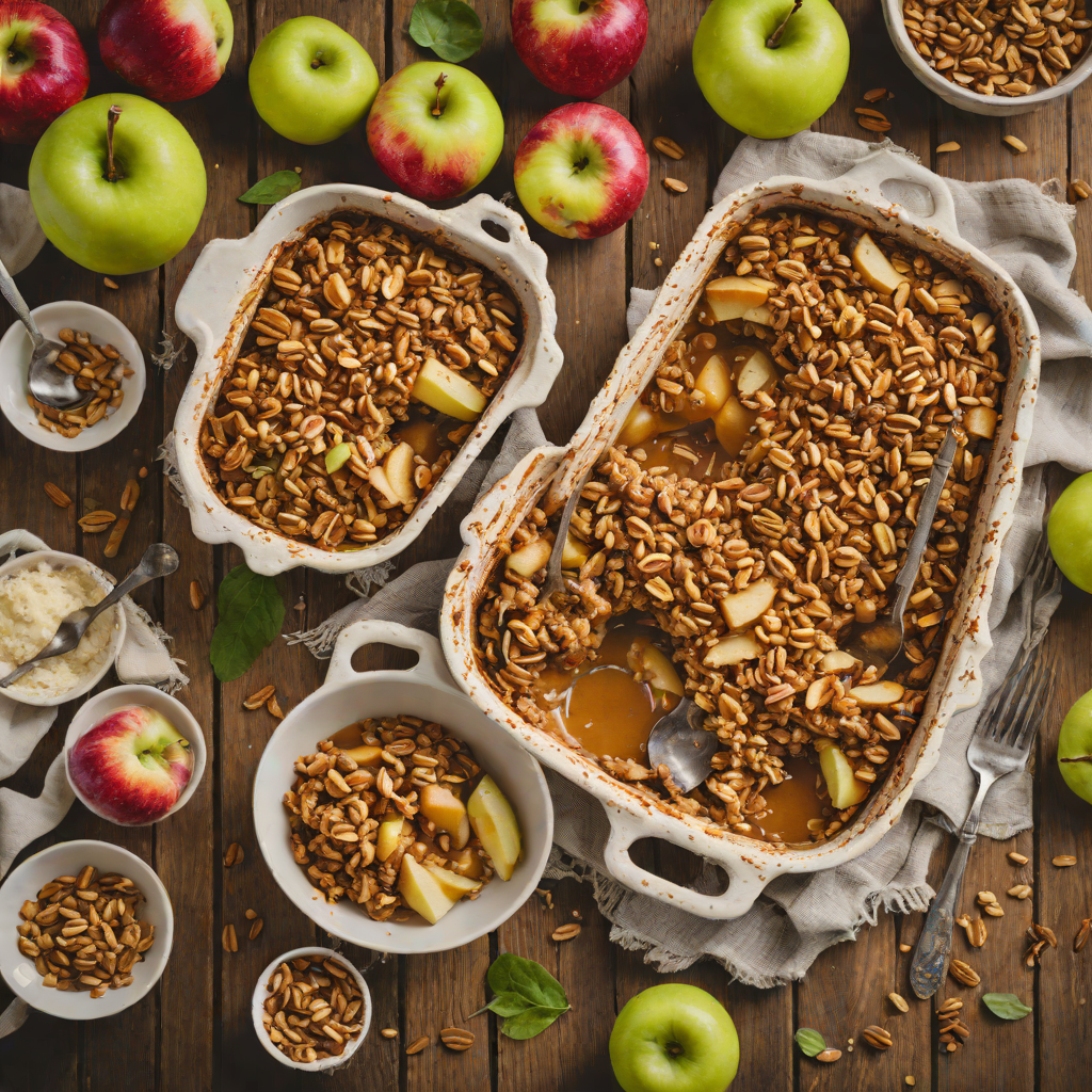 September Spice Apple Crisp with Oat Topping