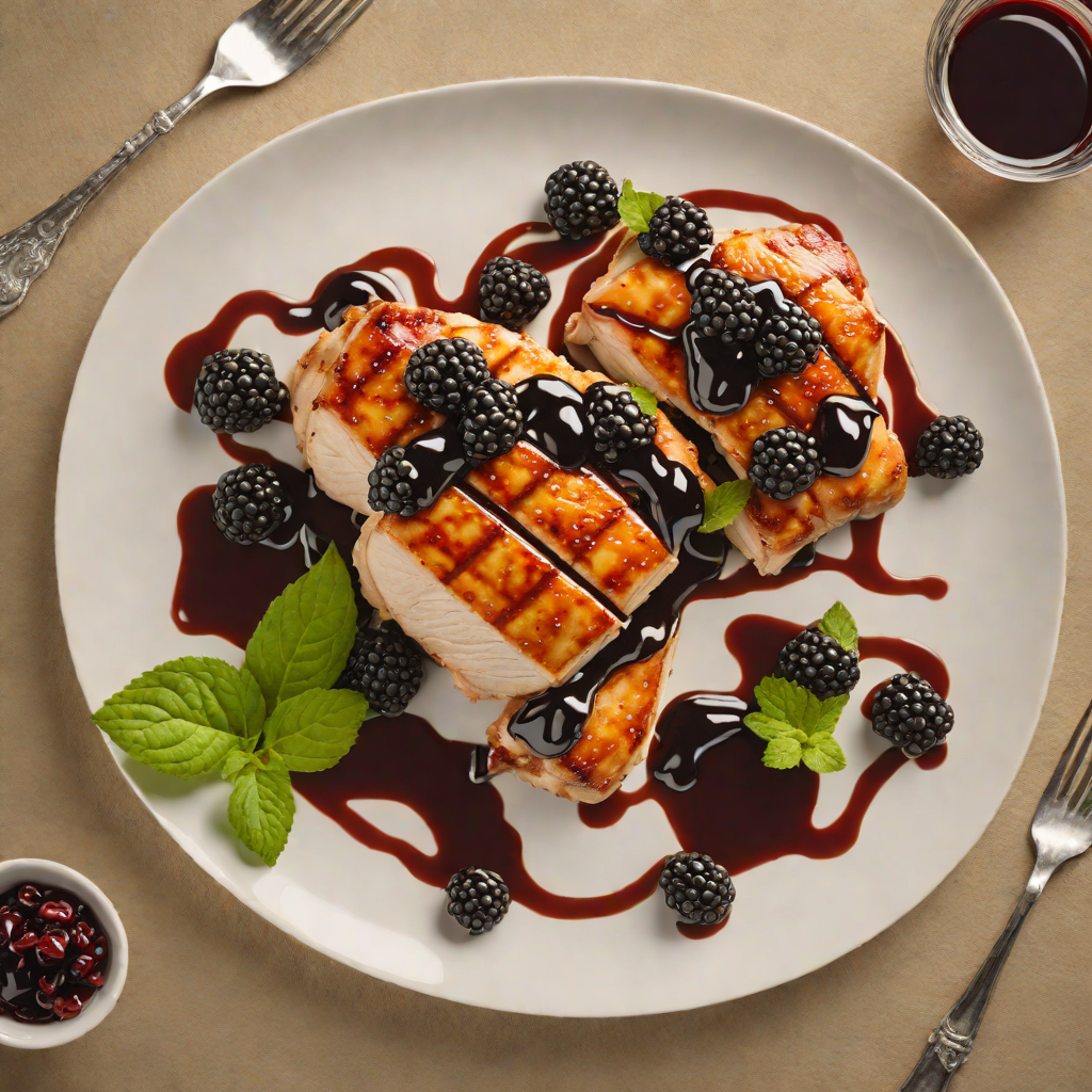 Pan-Seared Chicken with Blackberry Balsamic Reduction