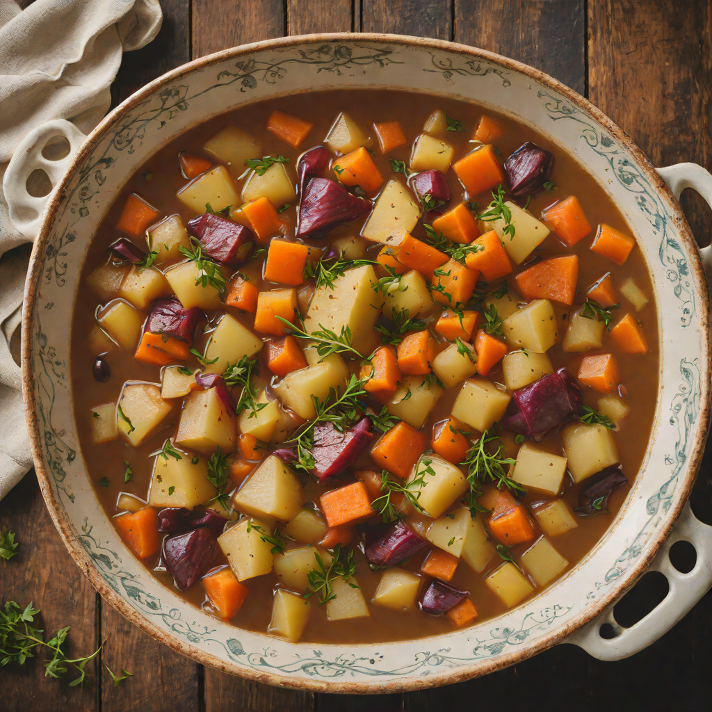 Snow-Melted Root Vegetable Stew