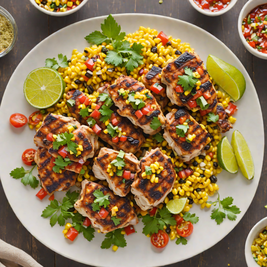 Grilled Chipotle-Lime Chicken Thighs with Charred Corn Salsa