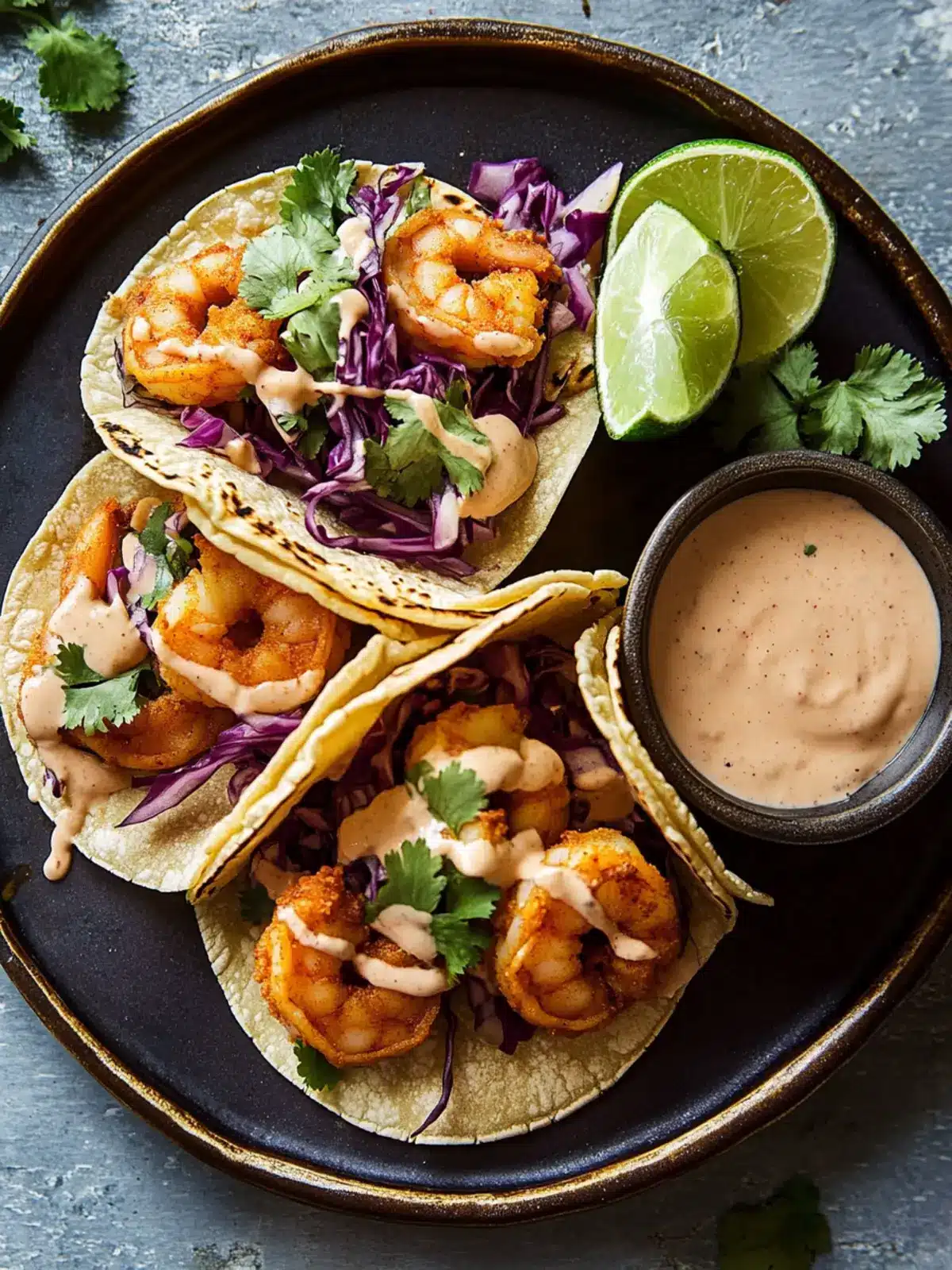 Smoky Chipotle Shrimp Tacos with Avocado Crema