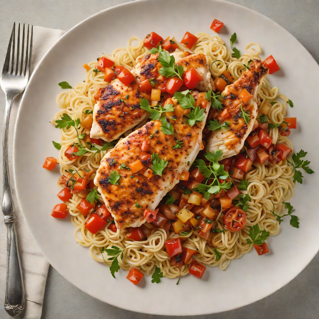 Pan-Seared Chicken with Spiced Tomato and Onion Ragout