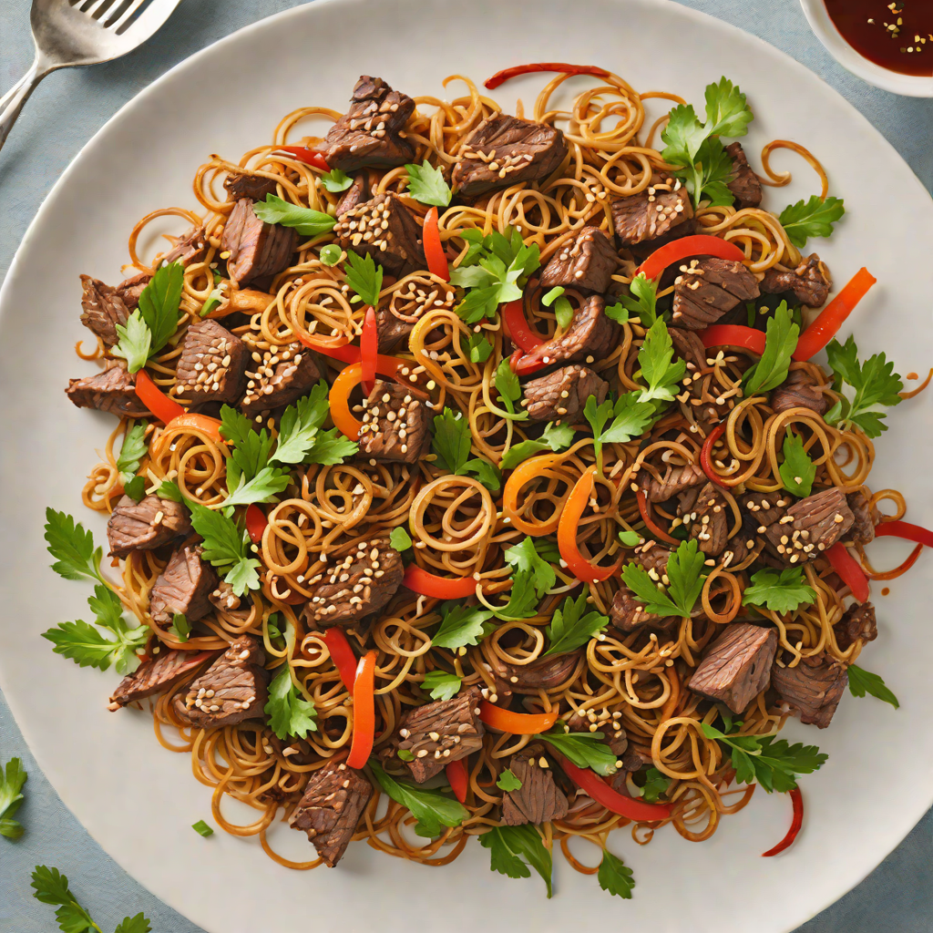 Sequential Spiced Beef Stir Fry with Crispy Shallots