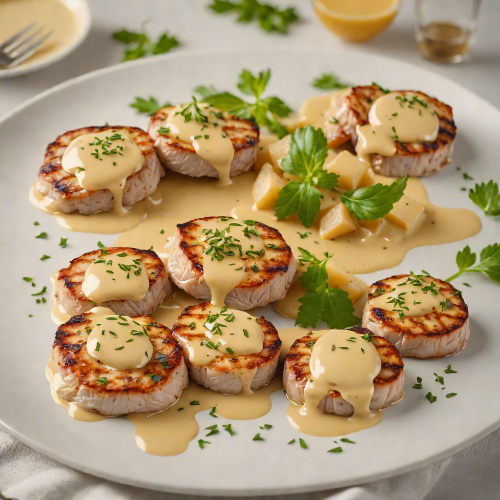 Pan-Fried Pork Medallions with Mustard Cream Sauce