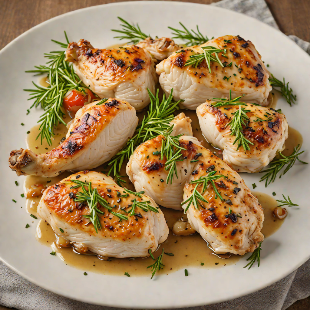Pan-Seared Chicken with Rosemary and Garlic from the Mediterranean