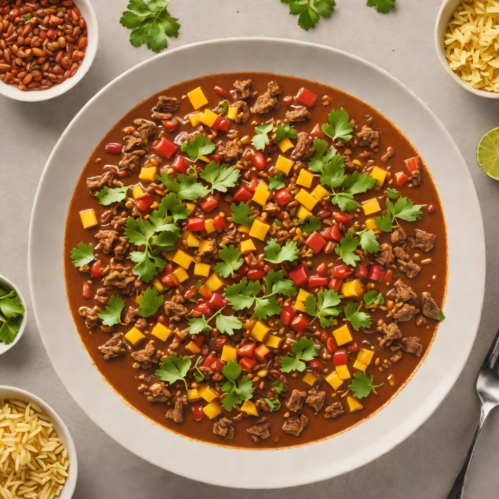 Slow-Cooked Beef Chili with Mexican Spices