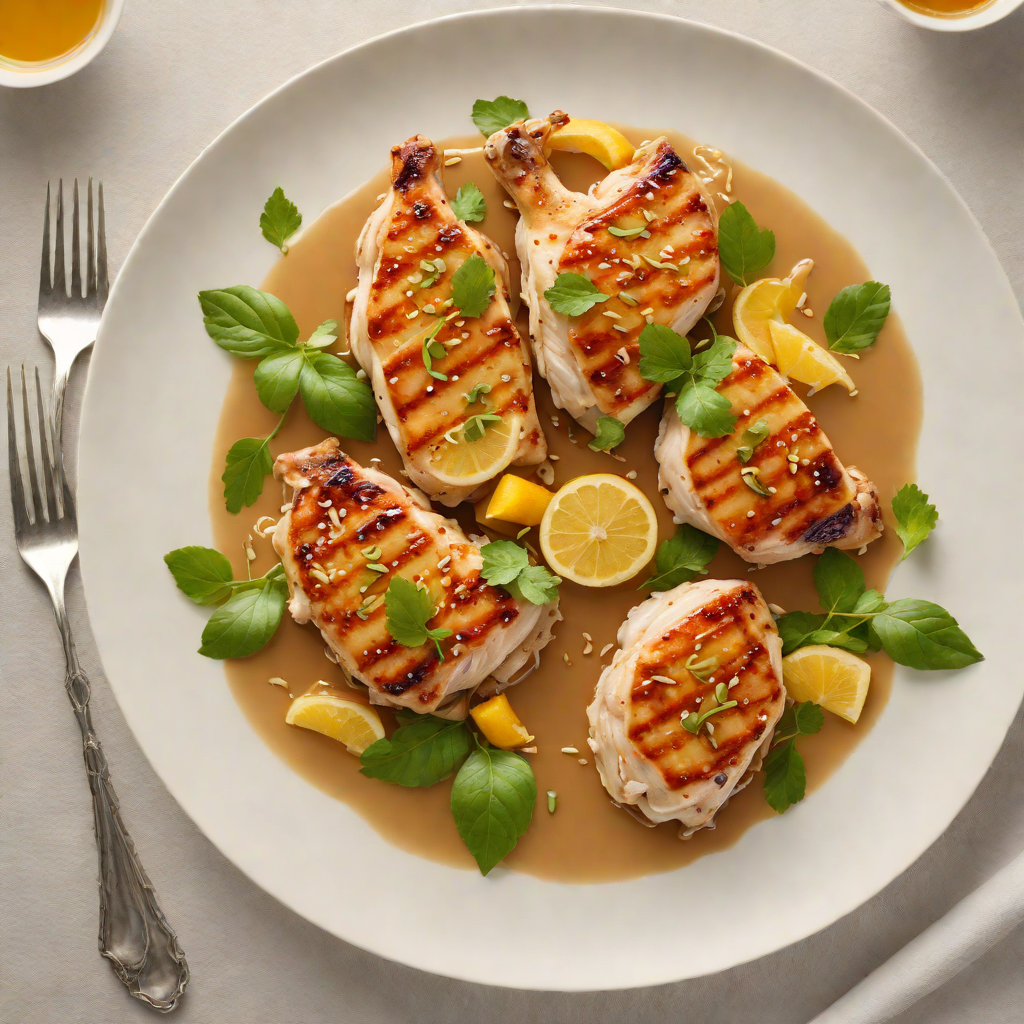 Pan-Seared Chicken with White Lotus and Citrus Glaze